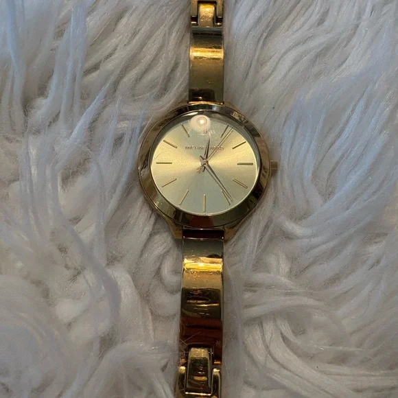 Michael Kors Gold Tone Minimalist Bracelet Watch - Picture 2 of 15